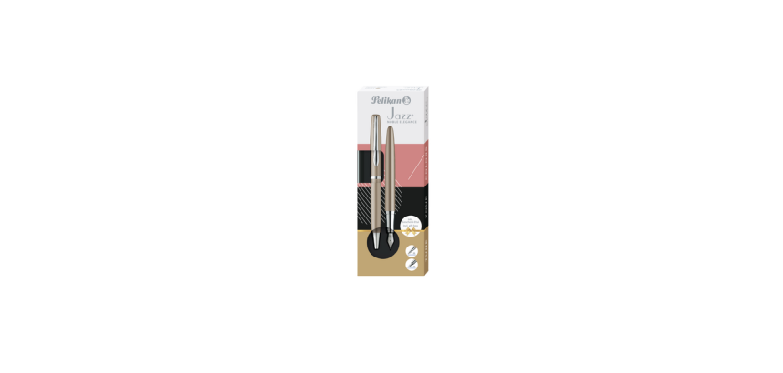 Schrijfset Pelikan Jazz Noble Elegance K36+P36 medium taupe