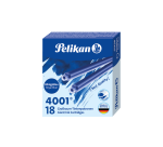 Cartouche d'encre Pelikan 4001 bleu roi 18 pièces