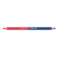 Crayon Pelikan 3mm rouge/bleu