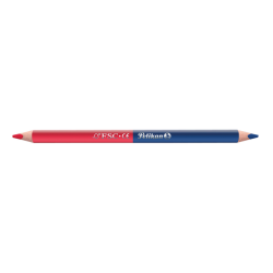 Crayon Pelikan 3mm rouge/bleu