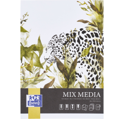Bloc à dessin Oxford Mix Media A5 50 feuilles 225g