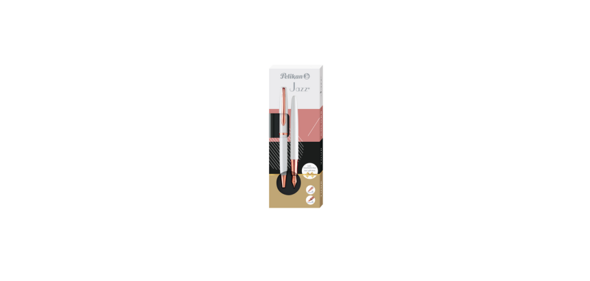 Pelikan Jazz Noble Elegance K36+P36 Medium Pearl Writing Set