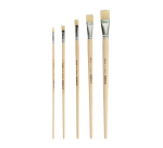 Pinsel Qrea Schweineborsten-Set mit 5 Breiten