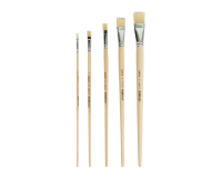 Pinceaux Qrea soie de porc set de 5 largeurs