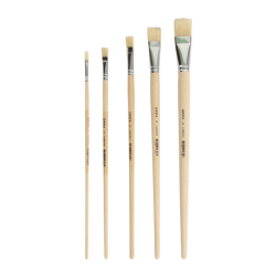 Pinceau Qrea soie de porc set de 5 largeurs