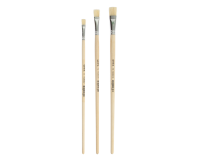 Pinceaux Qrea soie de porc set de 3 largeurs