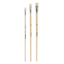 Pinceau Qrea soie de porc set de 3 largeurs