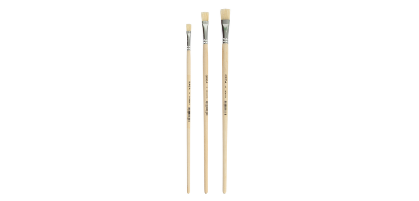 Pinsel Qrea Borsten Set mit 3 Breiten