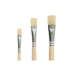 Qrea hog bristle brushes set of 3 widths