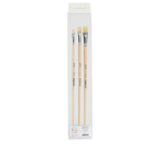 Qrea hog bristle brushes set of 3 widths
