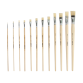 Pinceau Qrea soie de porc set de 12 largeurs