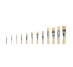 Pinceaux Qrea soie de porc set de 12 largeurs