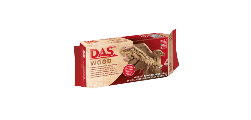 Pâte à modeler DAS auto-durcissante bois 500g