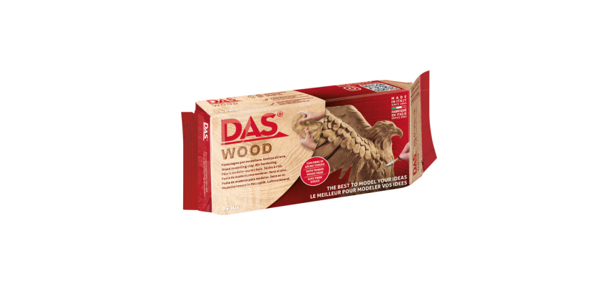 Pâte à modeler DAS auto-durcissante bois 500g