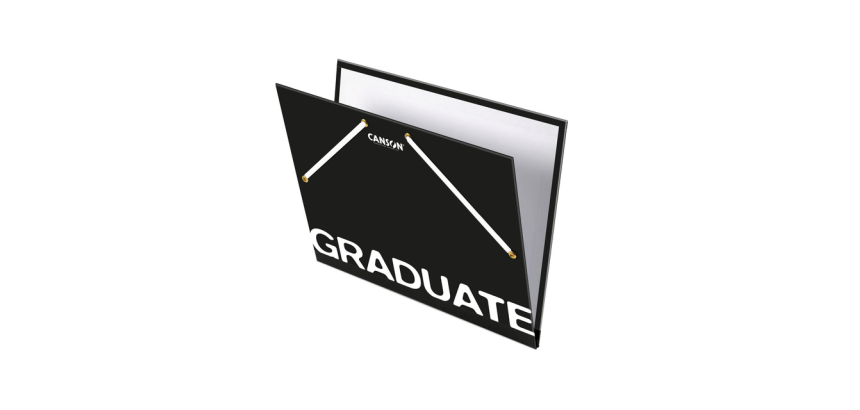 Canson Graduate Zeichenmappe mit Gummibandverschluss 320x450mm schwarz