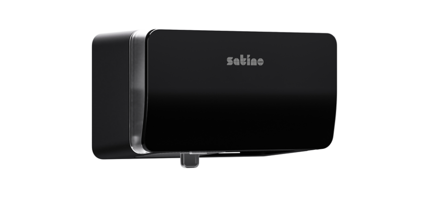 Distributeur papier toilette Satino MT1 Hyginity Duo noir 333427