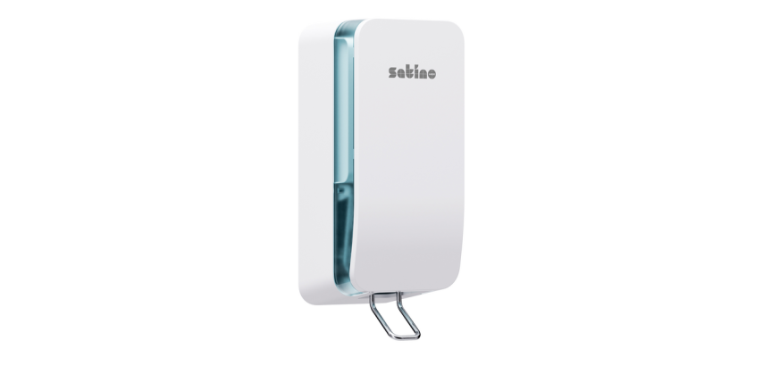 Distributeur savon Satino SF1 Hyginity Clean&Care 1000ml blanc 333434