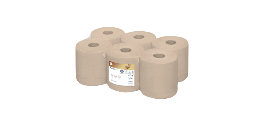 Papier d'essuyage Satino CF1 PureSoft 314290 2 épaisseurs 6x 150m naturel