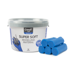 Pâte à modeler Creall Super Soft bleu 1750g