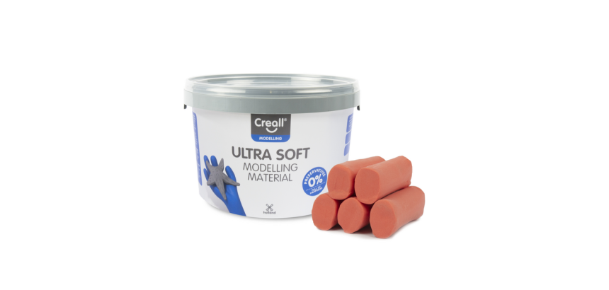 Pâte à modeler Creall Play-it Ultra Soft rouge 1100g