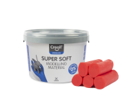 Pâte à modeler Creall Super Soft rouge 1750g