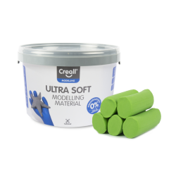 Pâte à modeler Creall Play-it Ultra Soft vert 1100g