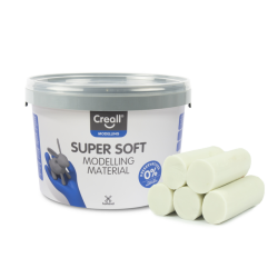 Pâte à modeler Creall Super Soft blanc 1750g