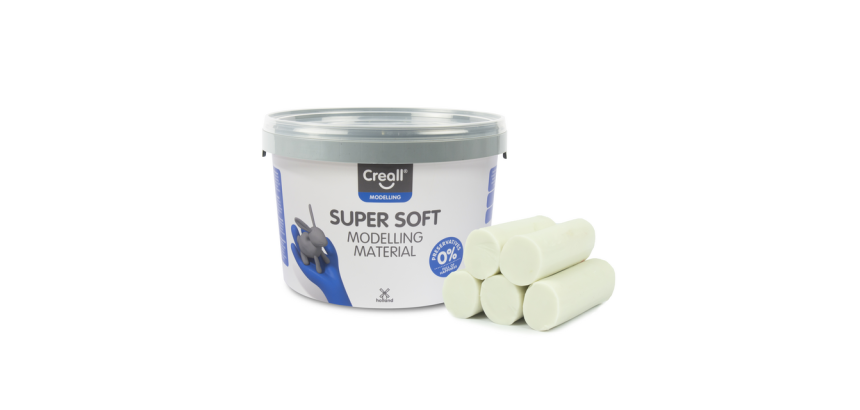 Creall Super Soft weiße Knetmasse 1750g