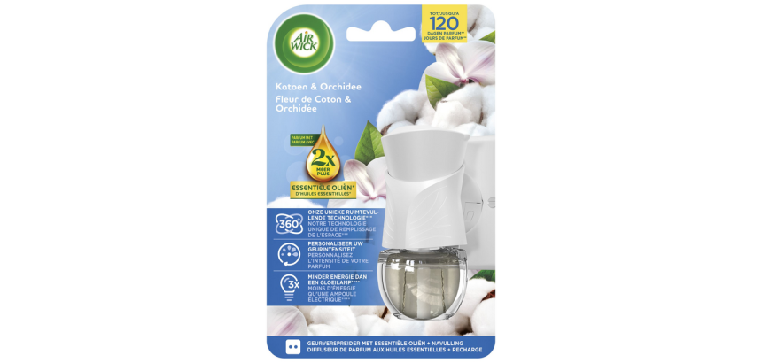 Luchtverfrisser AirWick Electrical Soft Cotton Flower Starter Kit 19ml