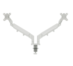 Bras double pour écran Leitz Ergo faible encombrement gris