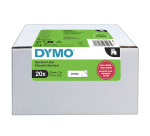 Labeltape Dymo LabelManager D1 polyester 12mmx7m wit op zwart  20 stuks