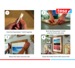 Adhésif tesa Powerstrips Click Medium 16 paires blanc