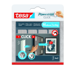 Adhésif tesa Powerstrips Click Medium 4 paires blanc