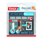 Adhésif tesa Powerstrips Click Medium 16 paires blanc