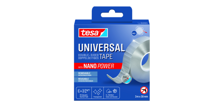 Plakband tesa Nano dubbelz 30mmx3m