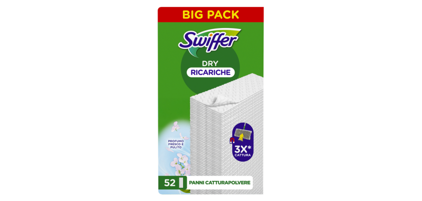 Lingette sol Swiffer sec recharge 52 pièces