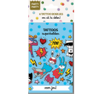 Autocollants Party Party 6 carnets Tattoo Super héro Interstat