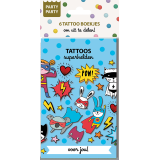 Party Party 6 Tattoo boekje Superhelden Interstat