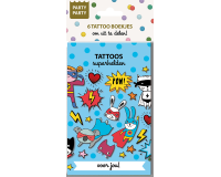 Party Party 6 Tattoo boekje Superhelden Interstat