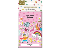 Autocollants Party Party 6 carnets Fantasie Interstat