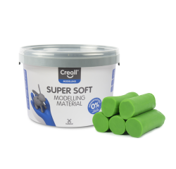 Pâte à modeler Creall Super Soft vert 1750g