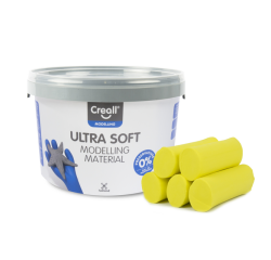 Pâte à modeler Creall Play-it Ultra Soft jaune 1100g