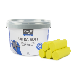 Pâte à modeler Creall Play-it Ultra Soft jaune 1100g