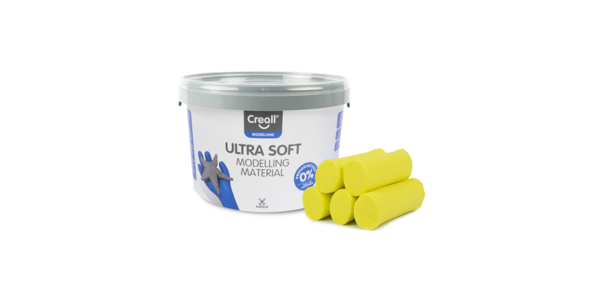 Klei Creall Play-it Ultra Soft helder geel 1100 gram