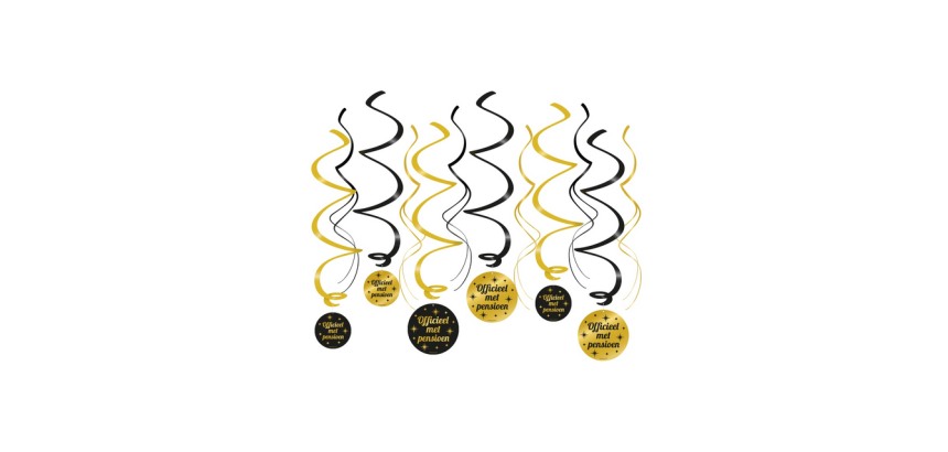 Spirale Classy Party Swirls "Pensioen"