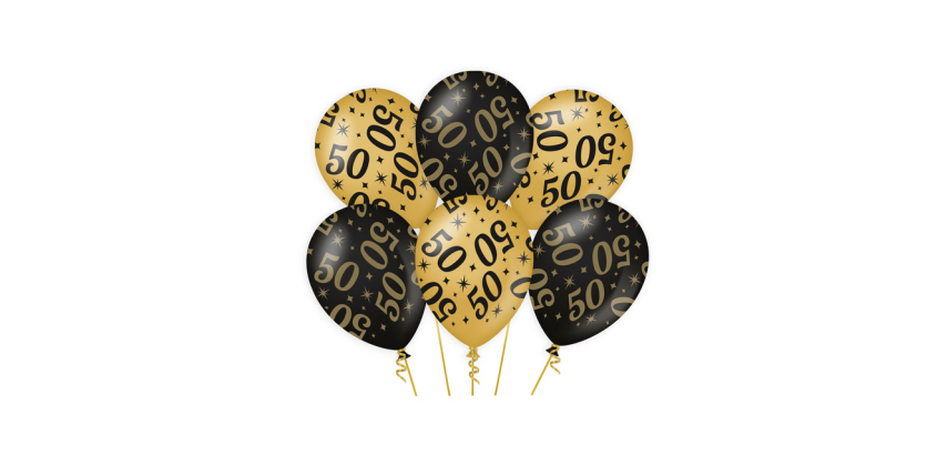 Classy Party Balloons "50"