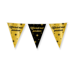 Drapeaux Classy Party Flags foil "Pensioen"
