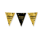 Classy Party Flags "Happy Birthday" foil flags