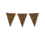 Drapeaux Party Flag Foil Tiger Safari