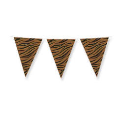 Drapeaux Party Flag Foil Tiger Safari